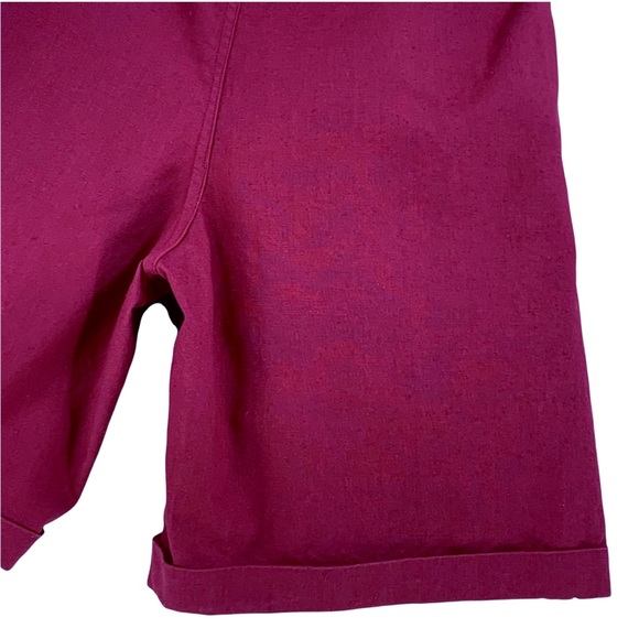 Vintage Gitano Pleated Front Shorts, Magenta - Picture 10 of 13
